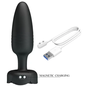 PRETTY LOVE - TARION ANAL PLUG COM LUZ LED PRETO 12,5 CM